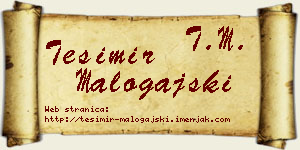 Tešimir Malogajski vizit kartica